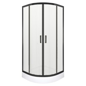 KERRA - Sprchovací kút s vaničkou XN Soho 90 (čierny) 5907548118950