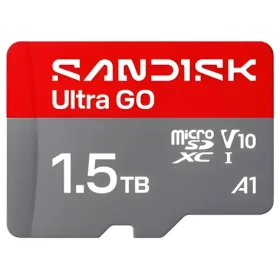 SanDisk Ultra GO microSDXC 1,5 TB / Pamäťová karta microSD / UHS-I U1 V10 / čítanie: až 190 MB/s / A1 / Full HD (SDSQUGN-1T50-GN6MN)
