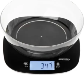 Mesko Kuchynská váha s miskou / Kuchynská váha (MS 3179 black)