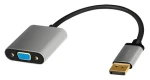 DisplayPort - VGA čierna / Redukcia / 0,15 m / 1080p 60 Hz / Hliníkové telo (CDA0109)