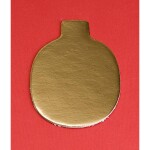 Podložka papier zlatá minidezert 10×6,5 cm (ovál) 200 ks - Monaco - Monaco