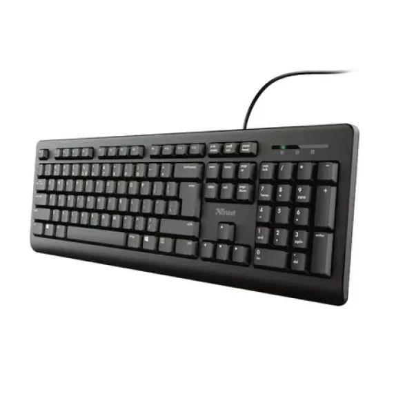 Trust Primo (US) čierna / drôtová klávesnica / US Layout / USB-A (23880-T)