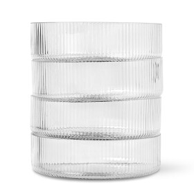 Ferm Living Jedálenská misa Ripple číra 12 cm 4 ks