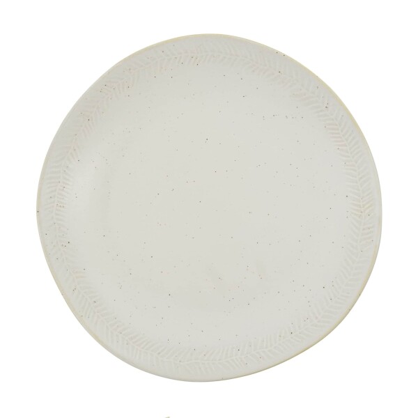 House Doctor Kameninový tanier Serve Off-white Ø 26,5 cm