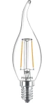 Philips LED žiarovka Classic BA35 E14 25W číra / Sviečka / Teplá biela / Nestmievateľná (929001238455)