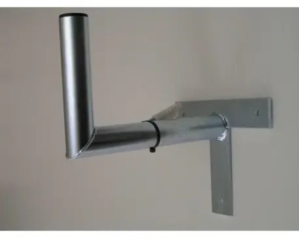 WFmetal Anténny držiak na stenu T 35 cm / Držiak antény / rúrka 42 mm / galvanický zinok (K35T42)