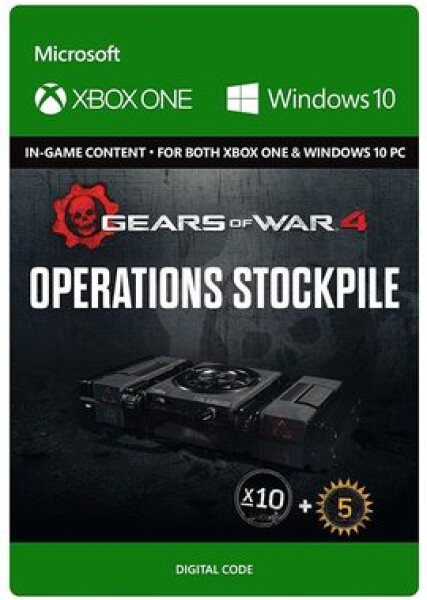 XONE Gears of War 4: Operations Stockpile / Elektronická licencia / Akčné / Angličtina / od 18 rokov / Herný obsah (7LM-00013)