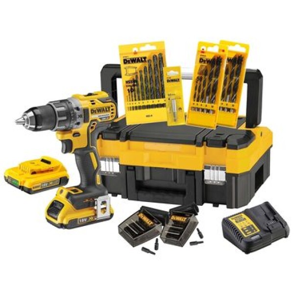 DeWalt DCK791D2T / Aku Vŕtačka s príslušenstvom / 18V / 13mm skľučovadlo / 2x2.0Ah / 2.000 ot-min / 70 Nm (DCK791D2T)