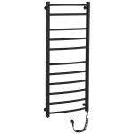 CERANO - Elektrický sušiak uterákov Luca - 187 W - čierna matná - 1160x550 mm LIV-EG-11-55