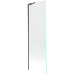 MEXEN/S - Next L vaňová zástena FIX 60 x 150, transparent, grafit kartáčovaná 895-060-000-03-00-66