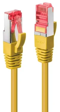 Lindy Cat6 S/FTP 1 m žltá / Patch kábel / RJ45-RJ45 / AWG27 (47762)