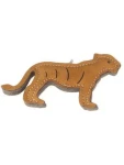 AnimALL Hračka Tiger malý natural koža podložená plsťou 9x20 cm (110326)