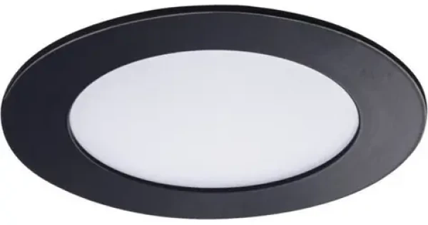 Kanlux ROUNDA V2LED6W-WW-B čierna / LED downlight / 6W / 270lm / 3000K (33562)