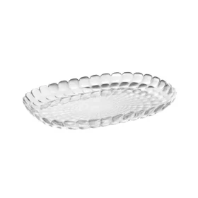 Guzzini Tiffany TRAY M priesvitná biela / Ozdobná tácka / akryl / 32x22,5 cm (27960100)