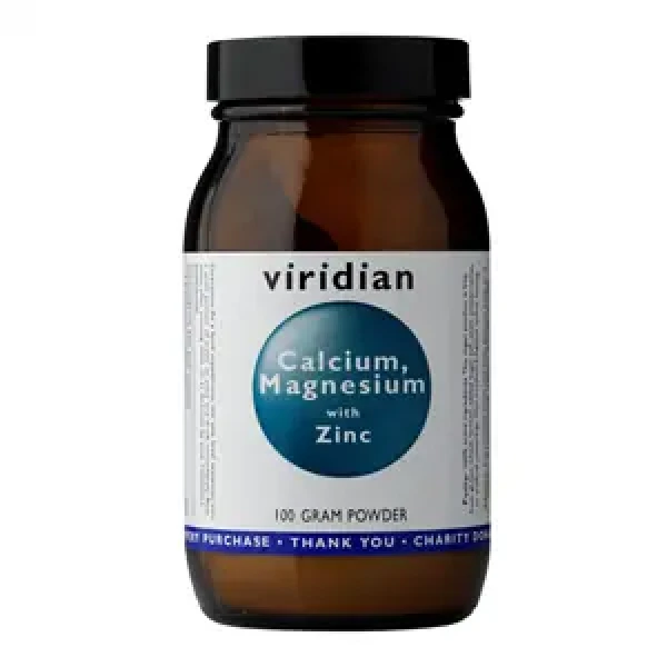 Viridian Calcium Magnesium with Zinc 100 g (Vápnik, Horčík a Zinok) (11913)