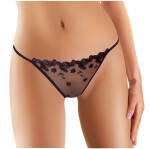 Dámská tanga model 18266380 black černá M - Ewana