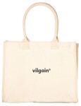 Vilgain Shopping Tote Bag – 39 x 32 x 15 cm natural white