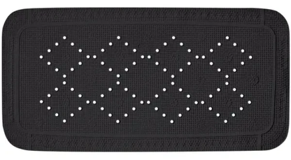 Spirella ALASKA protišmyková podložka do vane čierna / PVC / 71 x 36 cm