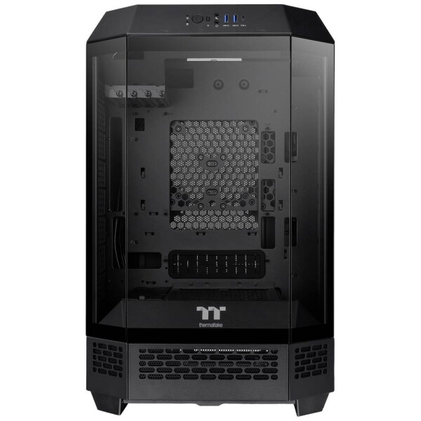 Thermaltake The Tower 300 čierna / micro ATX / 1x USB-C 3.2 / 2x USB-A 3.0 / bez zdroja / priehľadná bočnica (CA-1Y4-00S1WN-00)