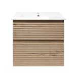 Kúpeľňová skrinka 2 zásuvková s umývadlom Naturel Savona 58x53x44, 8 cm dub Halifax mat SAVONA260DH SAVONA260DH