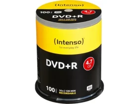 INTENSO DVD+ R 4,7 GB 100 ks Cake Box / Optické médium / 16x / 120 min záznamu (4111156)