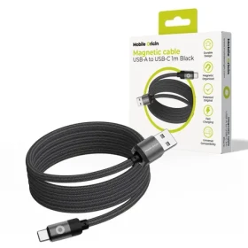 Mobile Origin Magnetic Patented Original Cable USB-A to USB-C 1m čierna (MC2-USBA-1M-BLK)