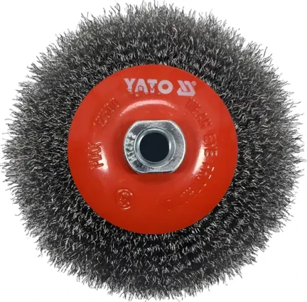 YATO Kefa drôtená bočná M14 x 125 mm Inox / Kefa drôtená bočná / M14 x 125 mm / Inox