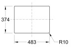 VILLEROY & BOCH VILLEROY & BOCH - Keramický drez Subway 60 SU chromit podstavný 545 x 440 bez excentra 331001J0