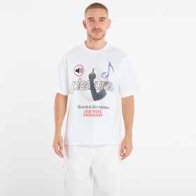 Tričko PLEASURES Loud Music T-Shirt White M