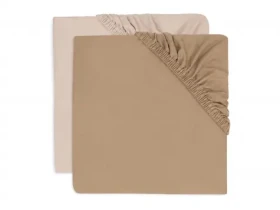 Jollein Prestieradlo napínacie 120x60 cm 2 ks Wild Rose/Biscuit (2511-507-68080)