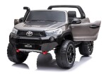 Mamido Detské elektrické autíčko Toyota Hilux 4x4 lakované šedé