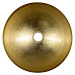 SAPHO - MURANO BLACK-GOLD sklenené umývadlo na dosku, priemer 40cm, čierna/zlata AL5318-77