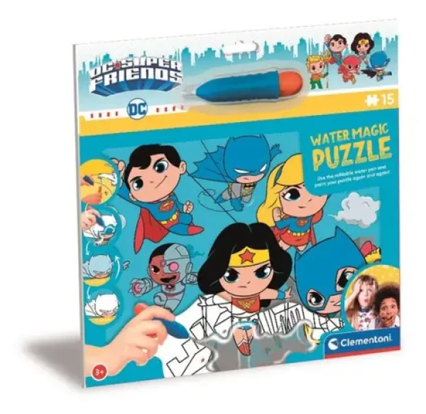 Clementoni PUZZLE s maľovaním vodou Water Magic: DC Super Friends