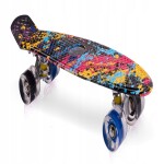 MalPlay Svietiaci skateboard LED RGB KOLIESKA