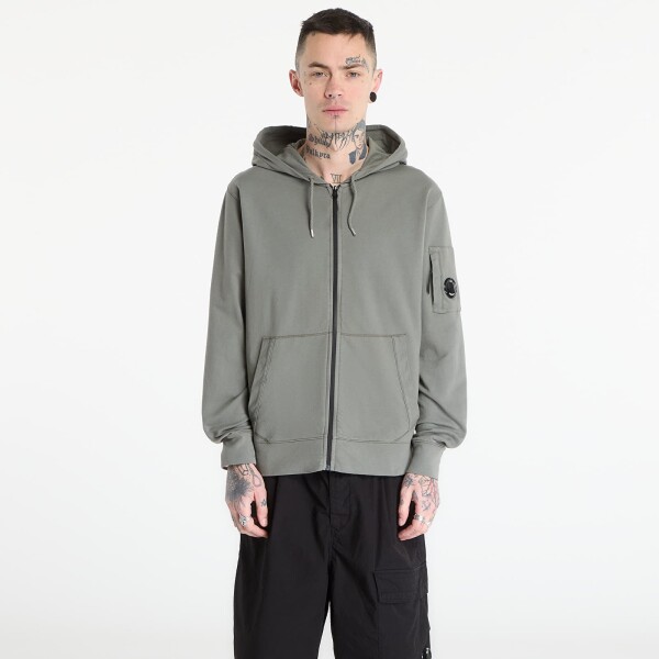 Mikina C.P. Company Hooded Open Gunmetal Grey XL