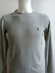 Pánske tričko s dlhým rukávom 714687799003 grey - Ralph Lauren L