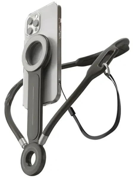 4smarts POV antracitová / Magnetický držiak na krk / MagSafe / magnet N52 / UltiMag adaptér (541487)