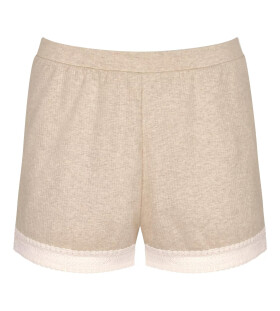 Dámske krátke nohavice GO Ribbed Short - GRAY - sv. béžová M013 - SLOGGI GRAY L