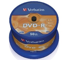 Verbatim DVD-R / 4.7 GB / 16x / Printable / 50ks cake (43744)