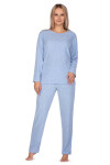 Dámske pyžamo Regina 643 long/r froté M-XL Béžová L