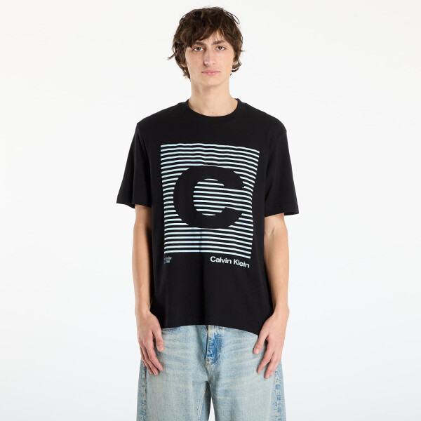 Tričko Calvin Klein Jeans Ss 20S Io Ck Speaker Graphic Tee Black M