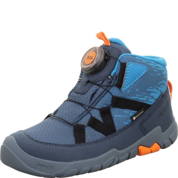 Chlapčenská celoročná obuv Superfit barefit TRACE GTX Blue/Turquoise 1-006040-8000 - 35