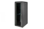 Digitus Unique 32U čierna / Rozvádzač / 19" / 1609x600x800 mm / Nosnosť 800 kg / Sklenené dvere (DN-19 32U-6/8-B-1)
