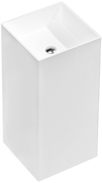 MEXEN - Xola-2 Voľne stojace umývadlo z liateho mramoru 45 x 45, biela mat 26594500