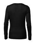 Dámske tričko Merino Rise LS čierne 2XL