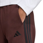 Pánske tričko adidas Essentials 3-Stripes Fleece Brown JX0713 XL