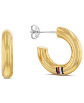 Tommy Hilfiger Nadčasové pozlátené kruhy Circles 2780949