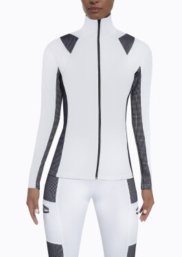 Mikina Passion Blouse - Bas Bleu XL bílá