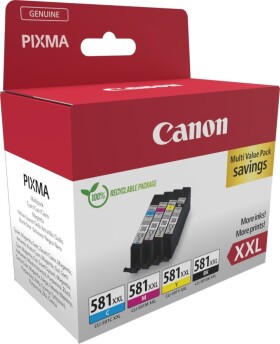 Canon Canon originálny ink / Toner CLI-581XXL BK/C/M/Y MULTI, 1998C006, CMYK