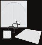 OLSEN SPA - Štvorcová mramorová sprchová vanička Laka - Rozmer A - 90, Rozmer B - 90 VANKCCTVER90